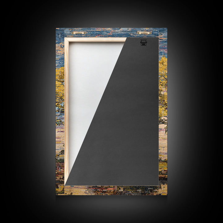 Golden Baobab Tree Canvas Print, Textured African Art Print, African Landscape, Earth Tone Wall Decor, Unique Home Decor Gift