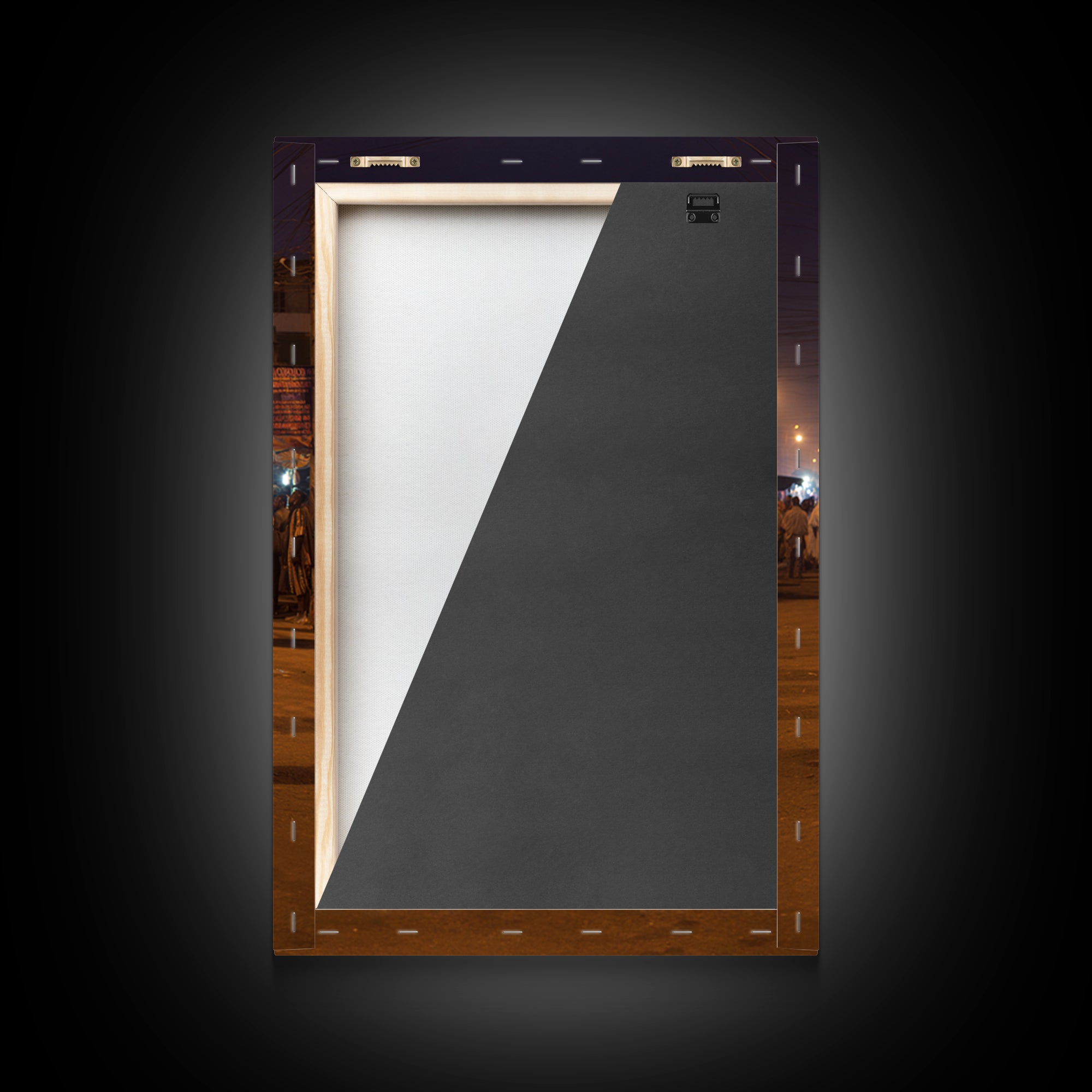 Night Street White Robed Procession Wall Art, African Travel Decor, Spiritual Cultural Art Print, Afrocentric Home Gift For Him