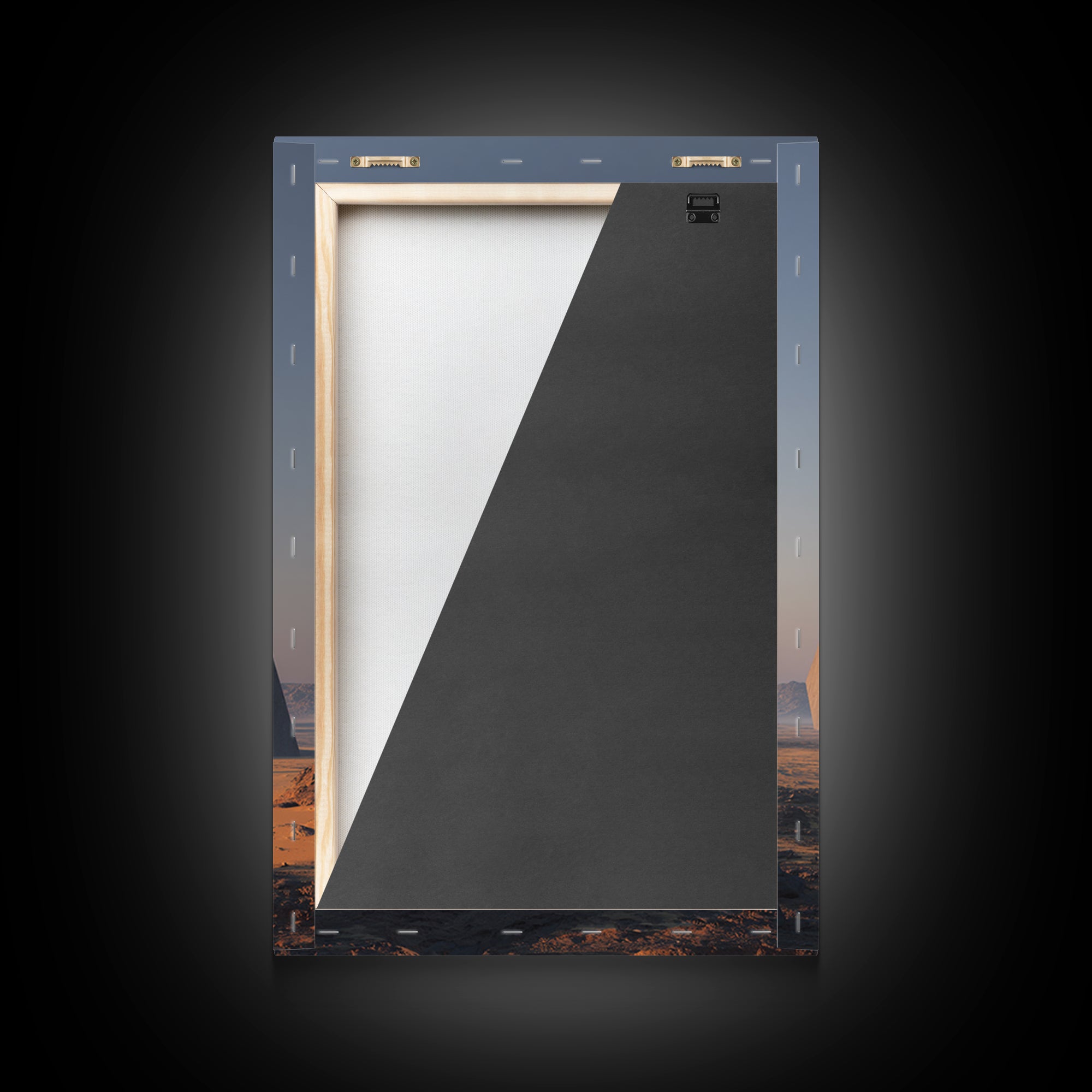 Modern Nubian Pyramids At Sunset Wall Art, African Egyptian Art Print, Ancient African Decor, Desert Architecture Poster