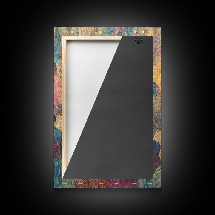 Pastel African Crowd Portrait Wall Art, Cultural Art Print, Black People Decor, Modern Diaspora Canvas For Office And Home