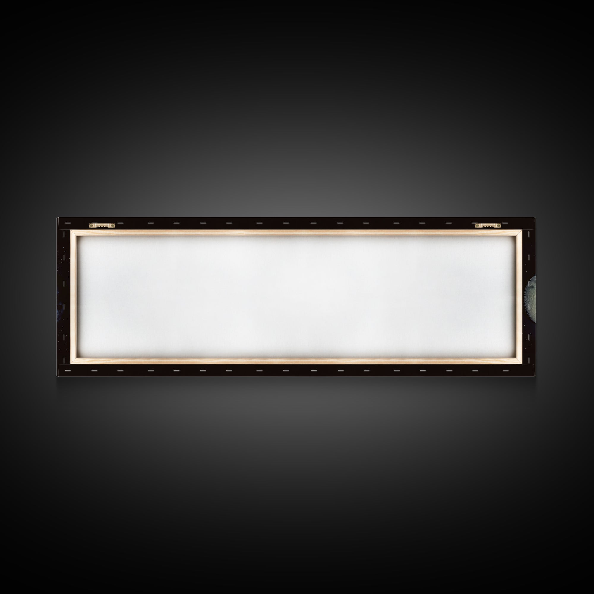 Glowing Moon Phases Canvas Print, Celestial Wall Art, Black Art Print, Dreamy Wall Art, Bedroom Wall Decor, Unique Gift, Poster
