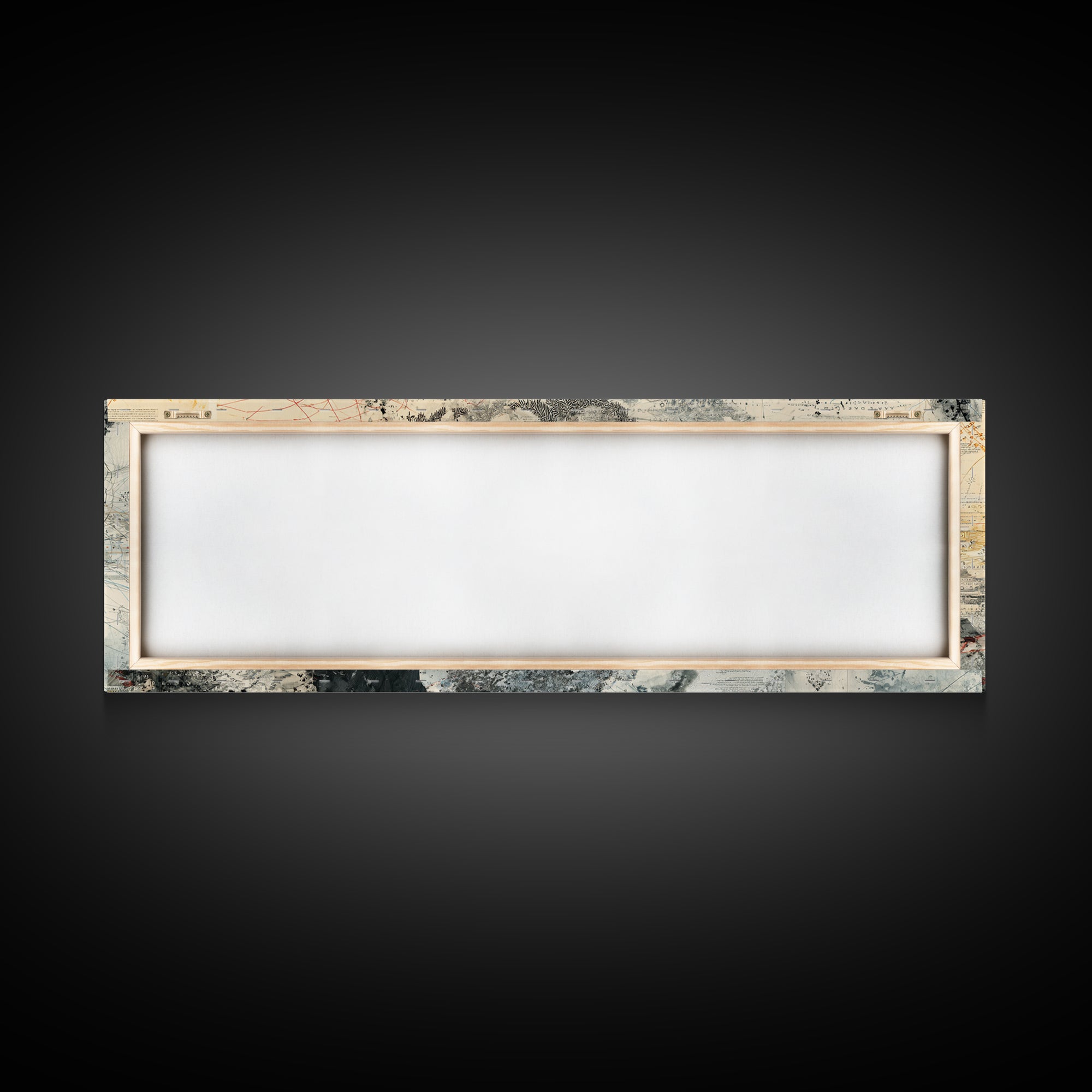 Beige Black Red Abstract Horizon Wall Art, Modern Canvas Art, Large Wall Art, Earth Tone Wall Decor, Statement Home Decor