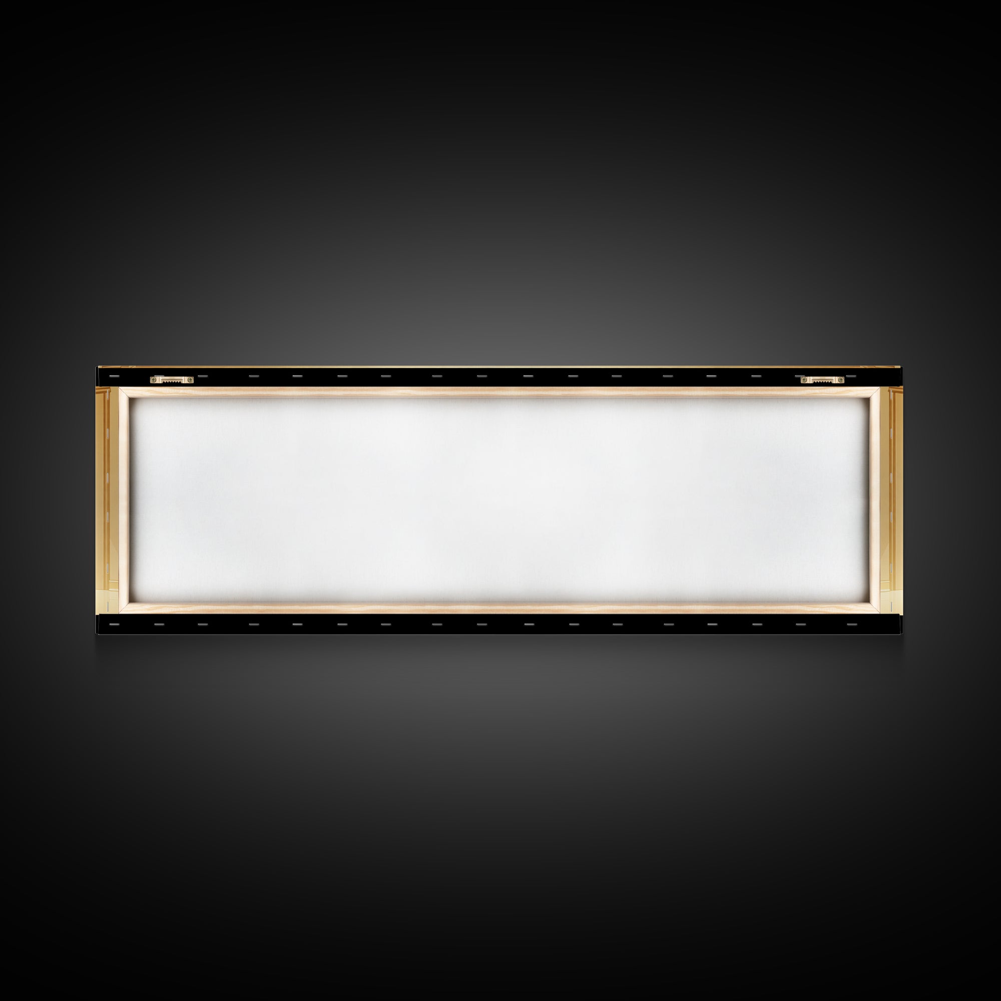 Minimal Golden Throne In Luminous Hall Framed Canvas Print, Minimalist Wall Art, Luxury Art, Elegant Home Decor Gift, Ready To Hang Art