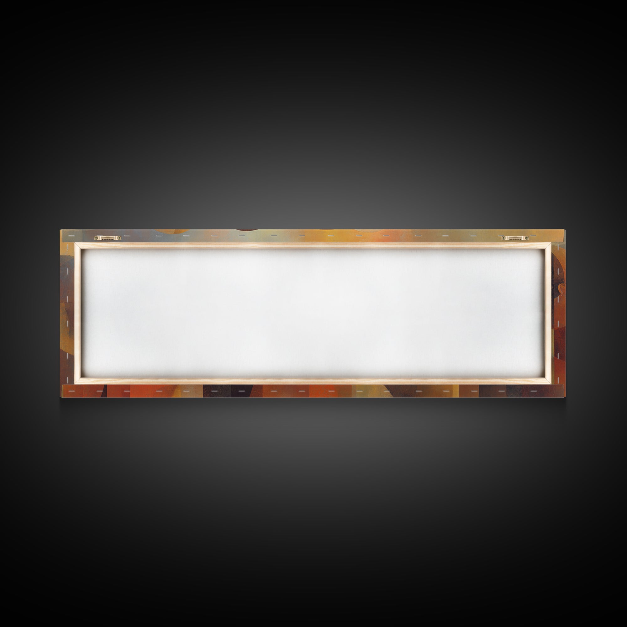 Layered African Dialogue Wall Art, Modern Afrocentric Abstract Faces, Black Culture Decor, Earth Tone Panoramic Print For Living Room