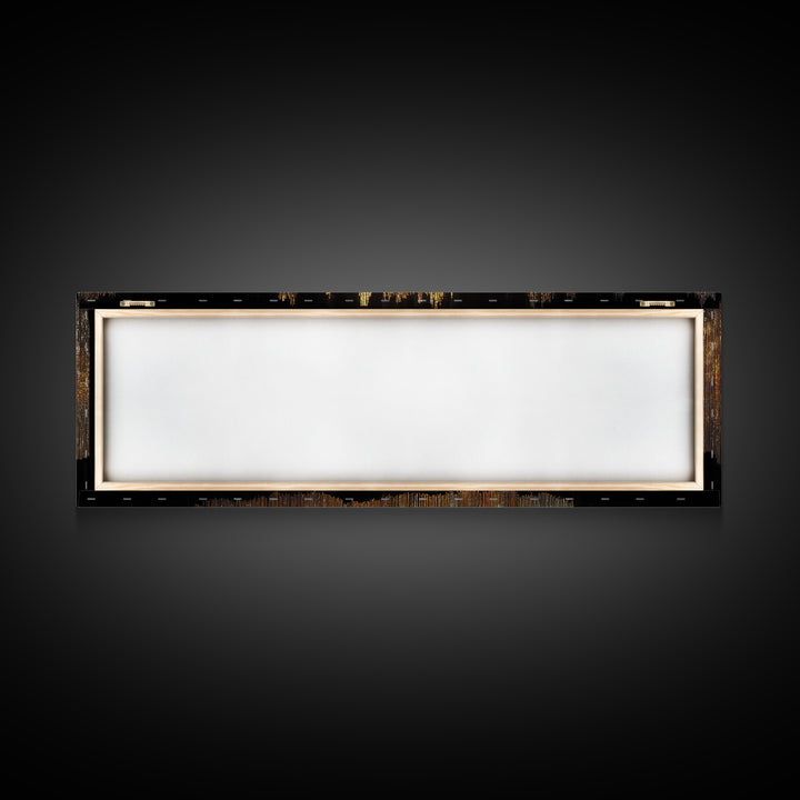 Golden Soundwave Light Abstract Wall Art, Luxury Canvas Art, Black And Gold Art, Statement Wall Decor, Elegant Home Art Print