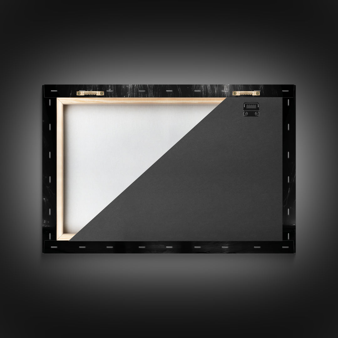 Black And White Light Installation Canvas Print, Minimalist Wall Art, Abstract Black Art, Modern Gallery Home Decor Gift