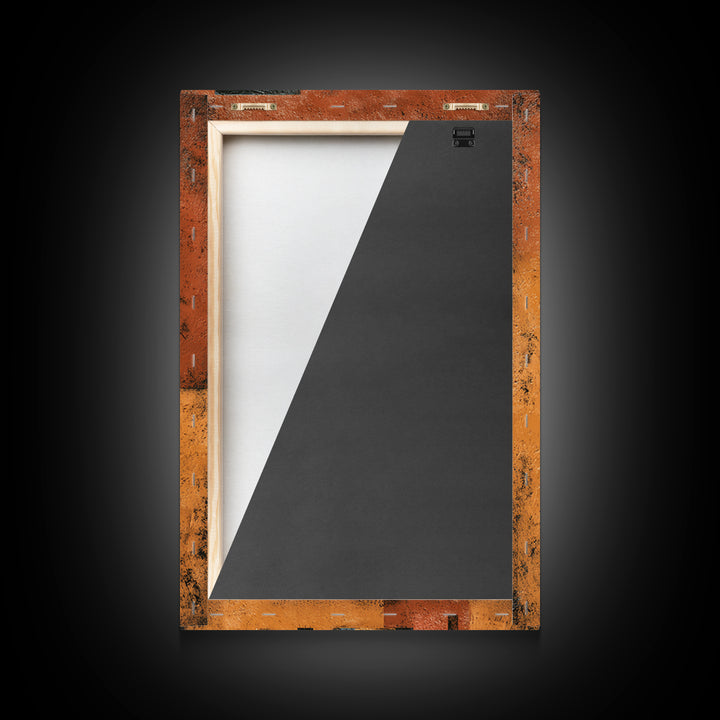 Mud Cloth Geometric Abstraction Framed Canvas Print, African Inspired Art, Digital Art, Living Room Decor, Abstract Art, AIA-2x3-59