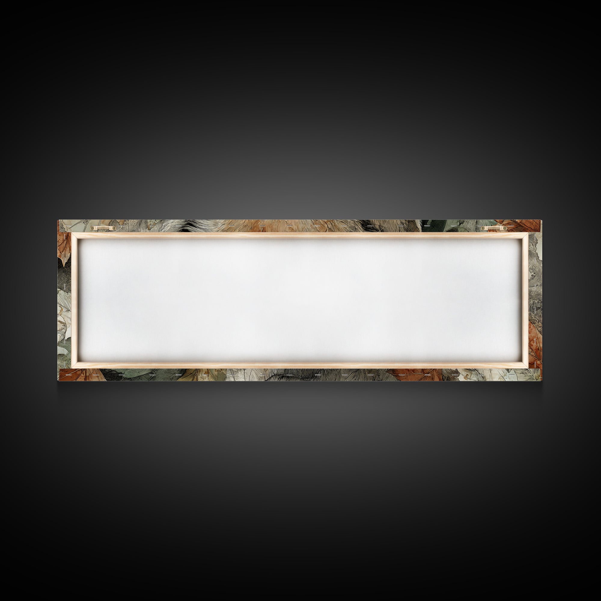 Dignified Fox Portrait Framed Canvas Print, Animal Art, Printable Art, Living Room Decor, Oil Painting, Creature, ANI-3x1-17