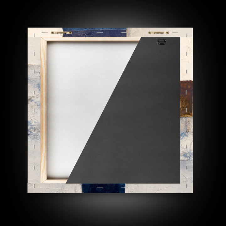 Modern Sculptural Shapes Rendered as Painted Forms Canvas Print, Art, Framed Art, Living Room Decor, Abstract Art, ART-1x1-30