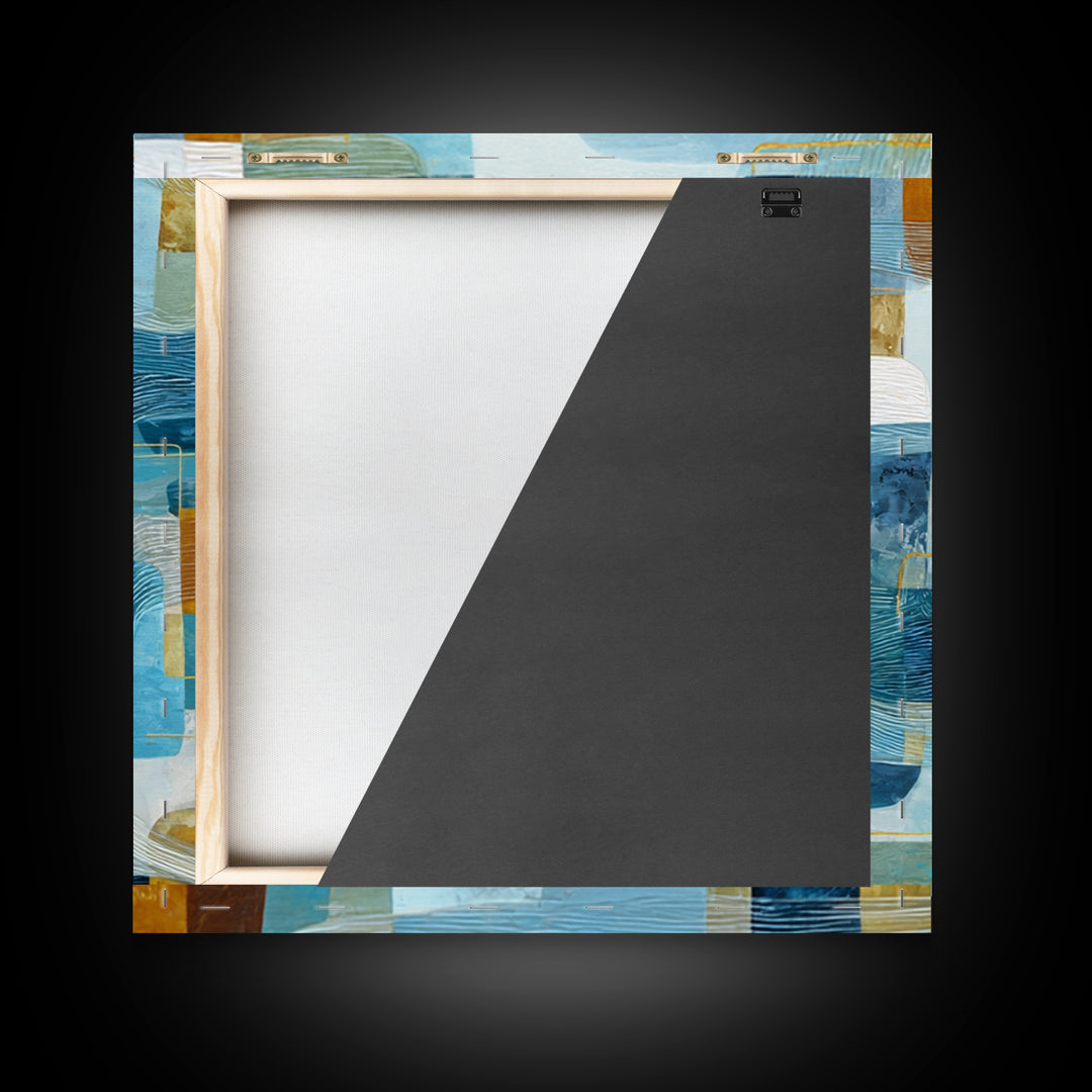 Abstract Water Forms Framed Canvas Print, Art, Canvas Art, Living Room Decor, Fine Art, Horizontal Wall Art, ART-1x1-43