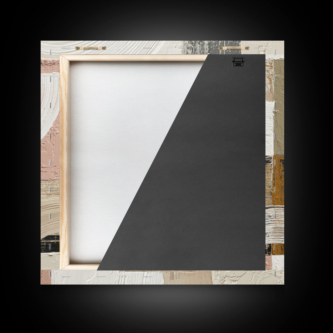 Textured Neutral Abstraction Framed Canvas Print, Art, Printable Art, Living Room Decor, Fine Art, Statement Artwork, ART-1x1-61