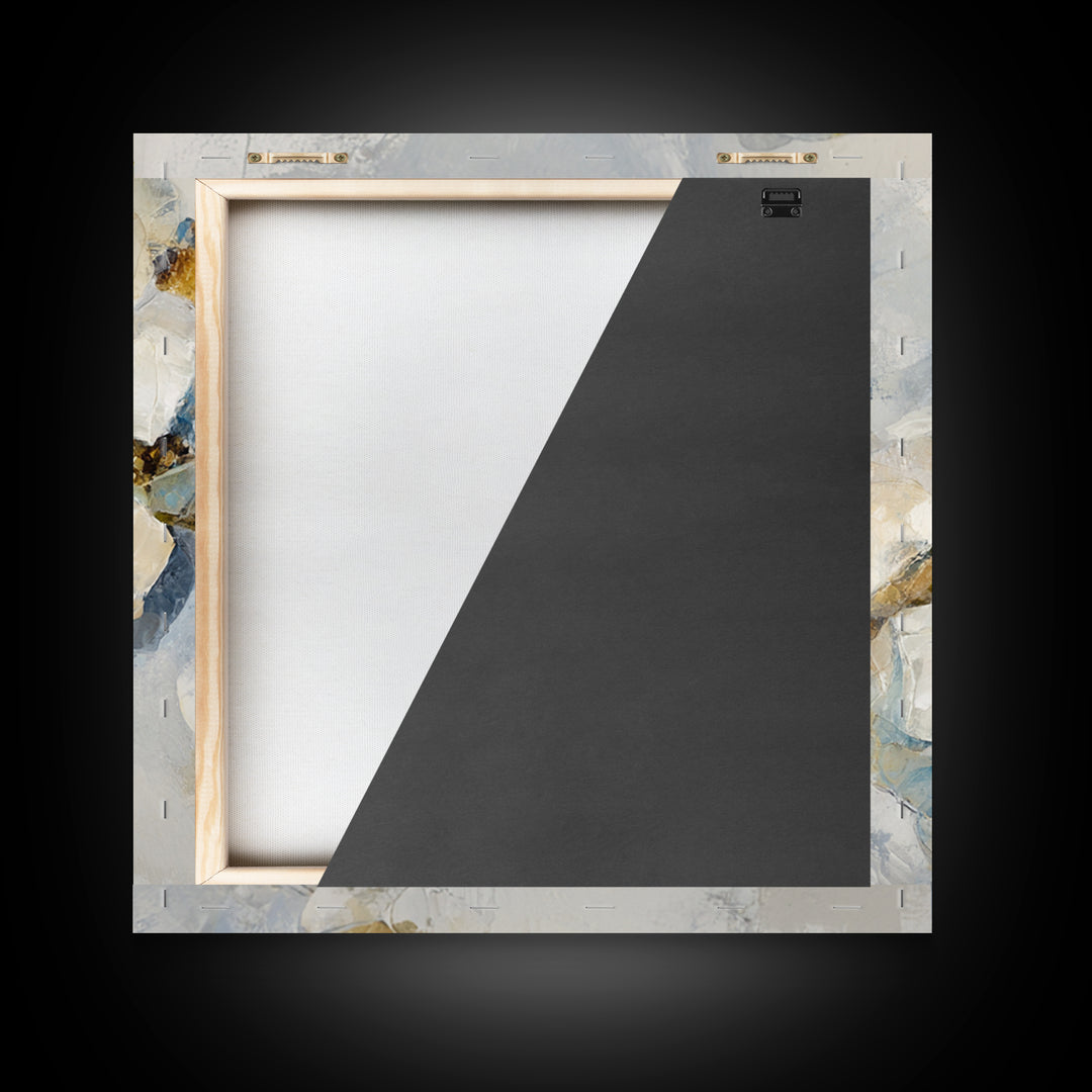 Modern Sculptural Shapes Rendered as Painted Forms Framed Canvas Print, Art, Resin Art, Living Room Decor, Abstract Art, ART-1x1-78