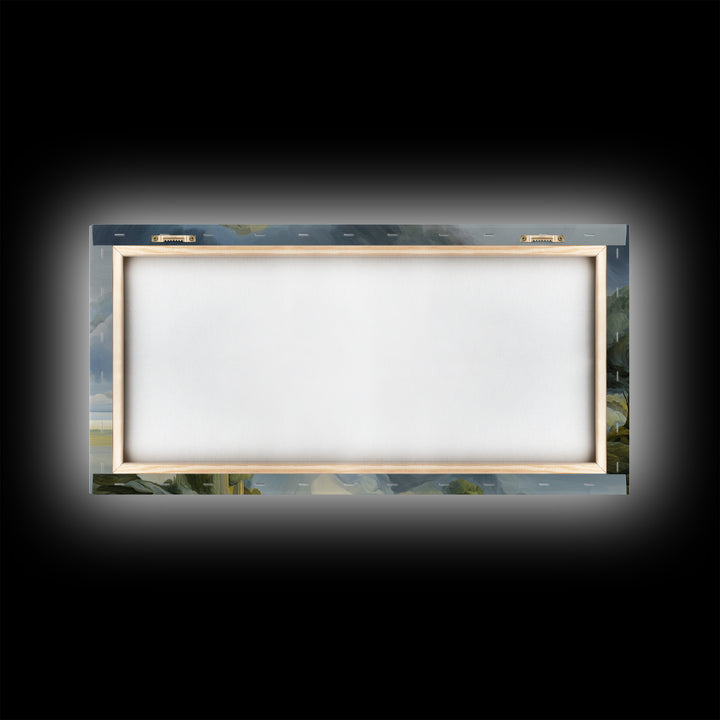 Surreal Dream Landscape Framed Canvas Print, Art, Large Wall Art, Living Room Decor, Fine Art, Prints Wall Art, ART-2x1-55