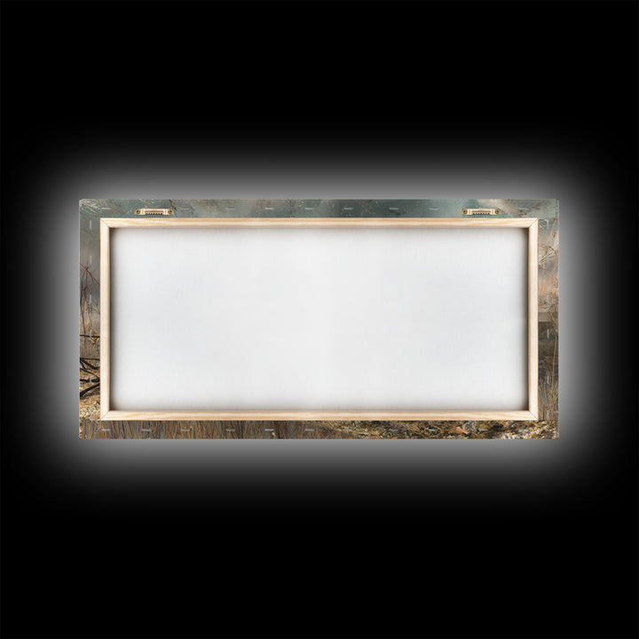 Surreal Dream Landscape Framed Canvas Print, Art, Wood Wall Art, Living Room Decor, Fine Art, Modern Decor, Fine Art Print, ART-2x1-79
