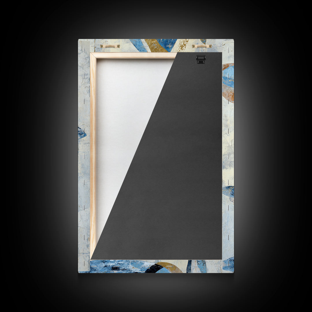 Abstract Water Forms Framed Canvas Print, Art, Canvas Art, Living Room Decor, Abstract Art, Horizontal Wall Art, ART-2x3-3