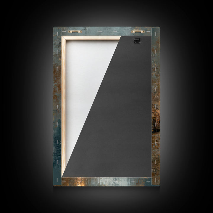 Moody City Scene Reflected Canvas Print, Art, Room Decor, Living Room Decor, Oil Painting, Art Commission, Digital Wall Art, ART-2x3-66