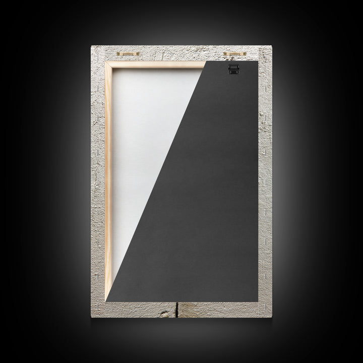 Simple Monochrome Figure Study Framed Canvas Print, Art, Minimalist Decor, Living Room Decor, Fine Art, Large Wall Art, ART-2x3-68