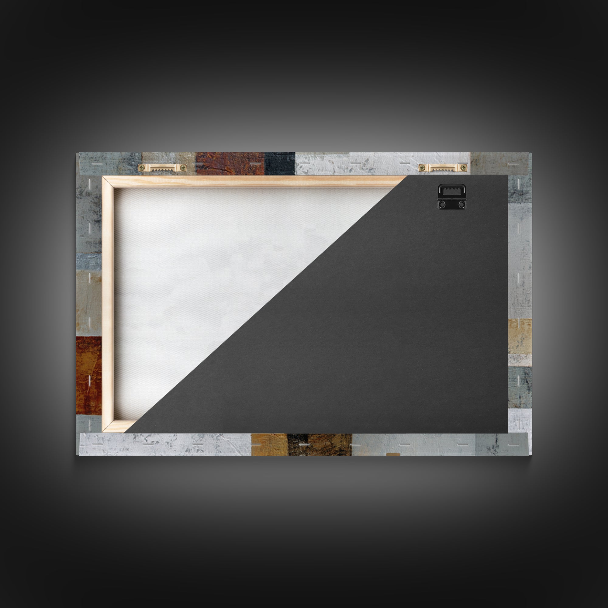 Geometric Color Study Framed Canvas Print, Art, Art Commission, Living Room Decor, Abstract Art, Black Art, Framed Art, ART-3x2-13