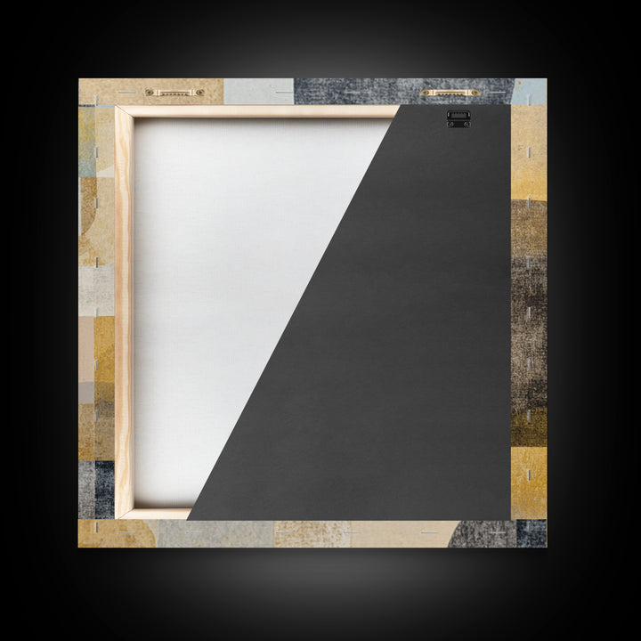 Large Modern Organic Shapes Framed Canvas Print, Above Sofa Art, Wall Art Print, Living Room Decor, Fine Art, Statement, ASA-1x1-2