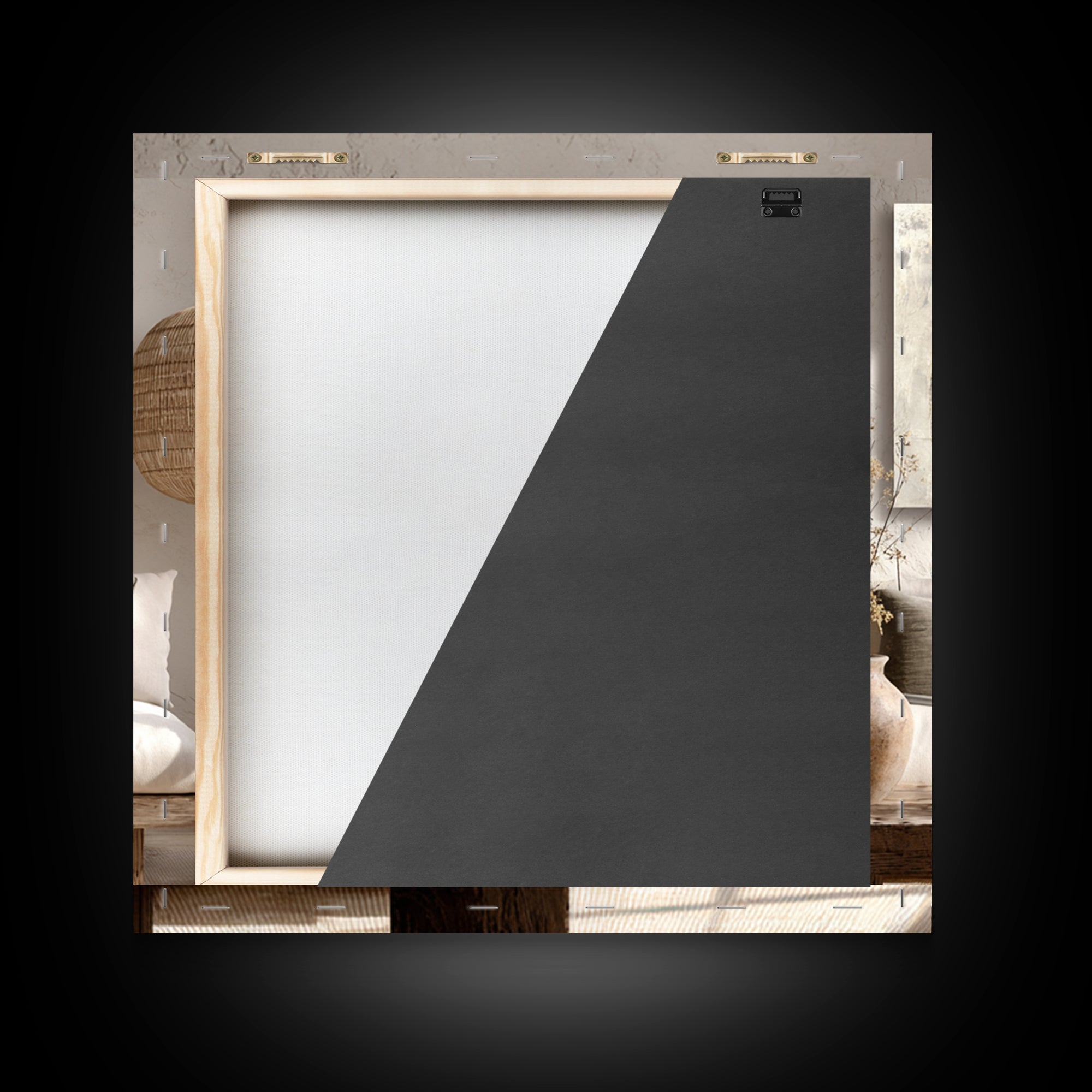 Large Modern Organic Shapes Canvas Print, Above Sofa Art, 3 Piece Wall Art, Living Room Decor, Abstract Art, Statement, ASA-1x1-26