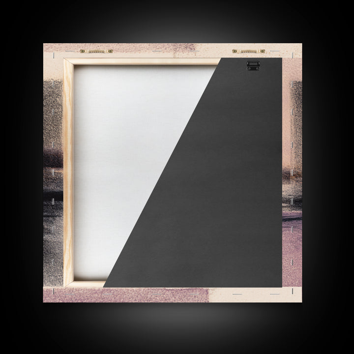 Minimal Black Ink Composition Framed Canvas Print, Above Sofa Art, Gallery Decor, Living Room Decor, Fine Art, Statement, ASA-1x1-32