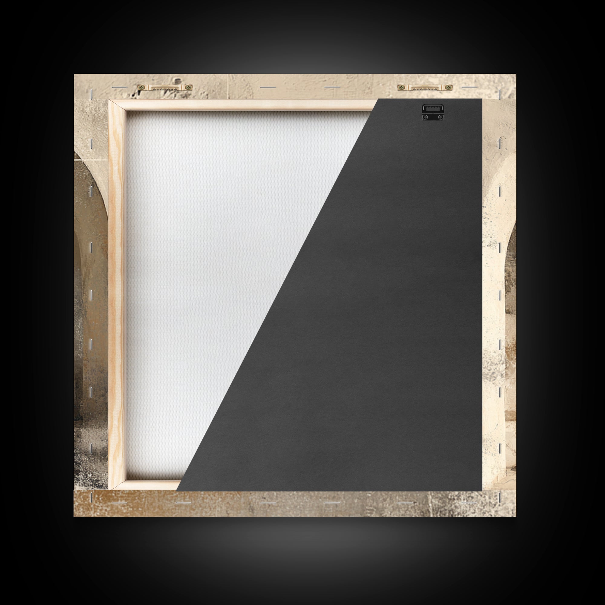 Architectural Arch Study Framed Canvas Print, Above Sofa Art, Minimalist Wall Art, Living Room Decor, Abstract Art, Statement, ASA-1x1-57