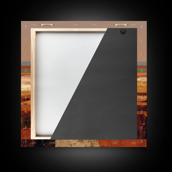Abstract Canyon Landscape Framed Canvas Print, Above Sofa Art, Living Room Decor, Oil Painting, Statement 007, Set of Prints, ASA-1x1-7