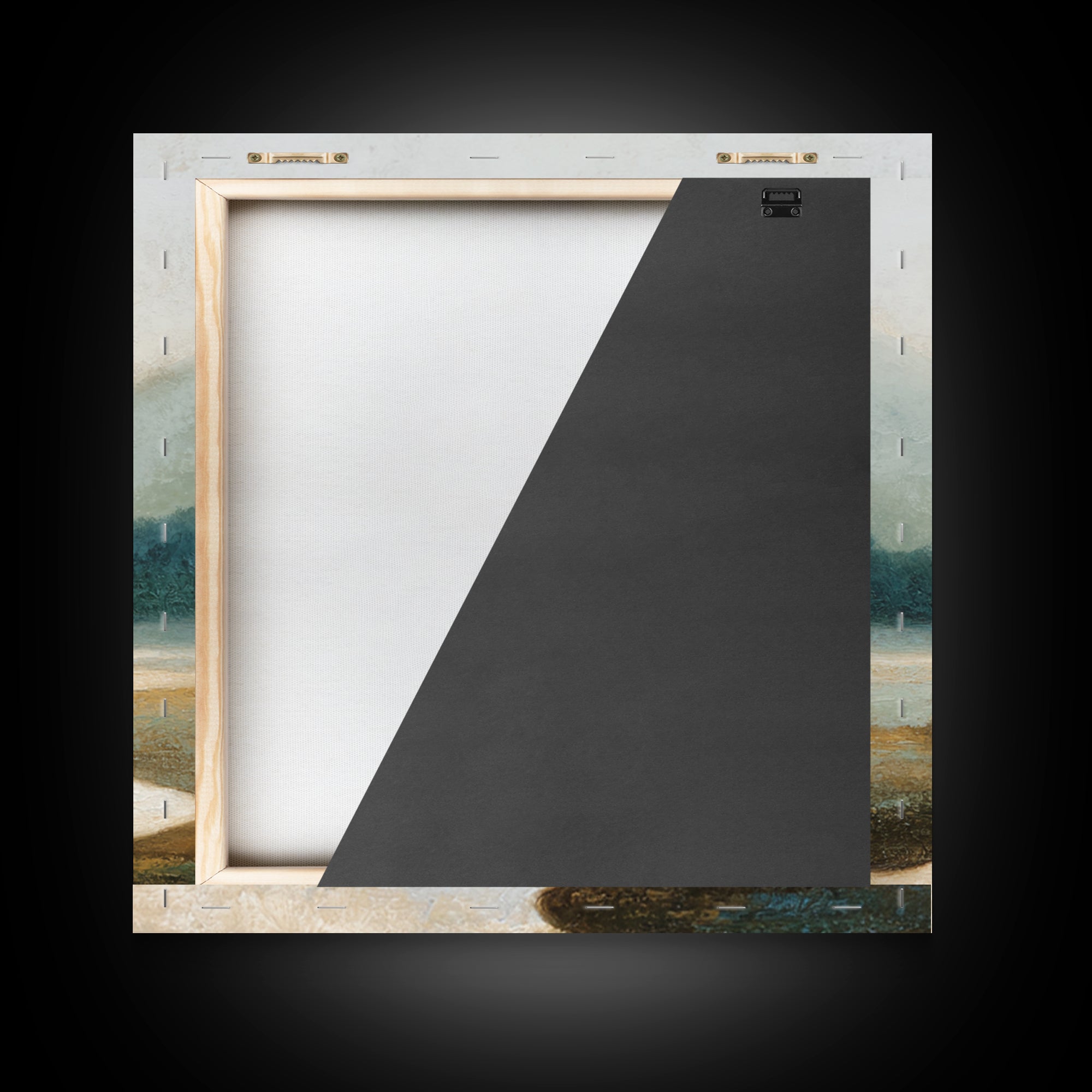 Abstract River Bends Framed Canvas Print, Above Sofa Art, Japandi Wall Art, Living Room Decor, Abstract Art, Statement, ASA-1x1-71
