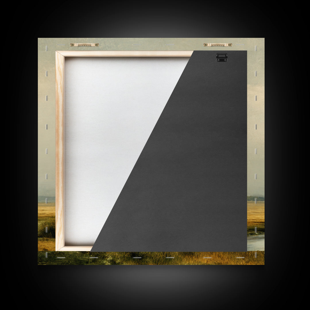 Gallery Style Landscape with Expansive Negative Space Canvas Print, Above Sofa Art, Japandi Wall Art, Living Room Decor, ASA-1x1-72
