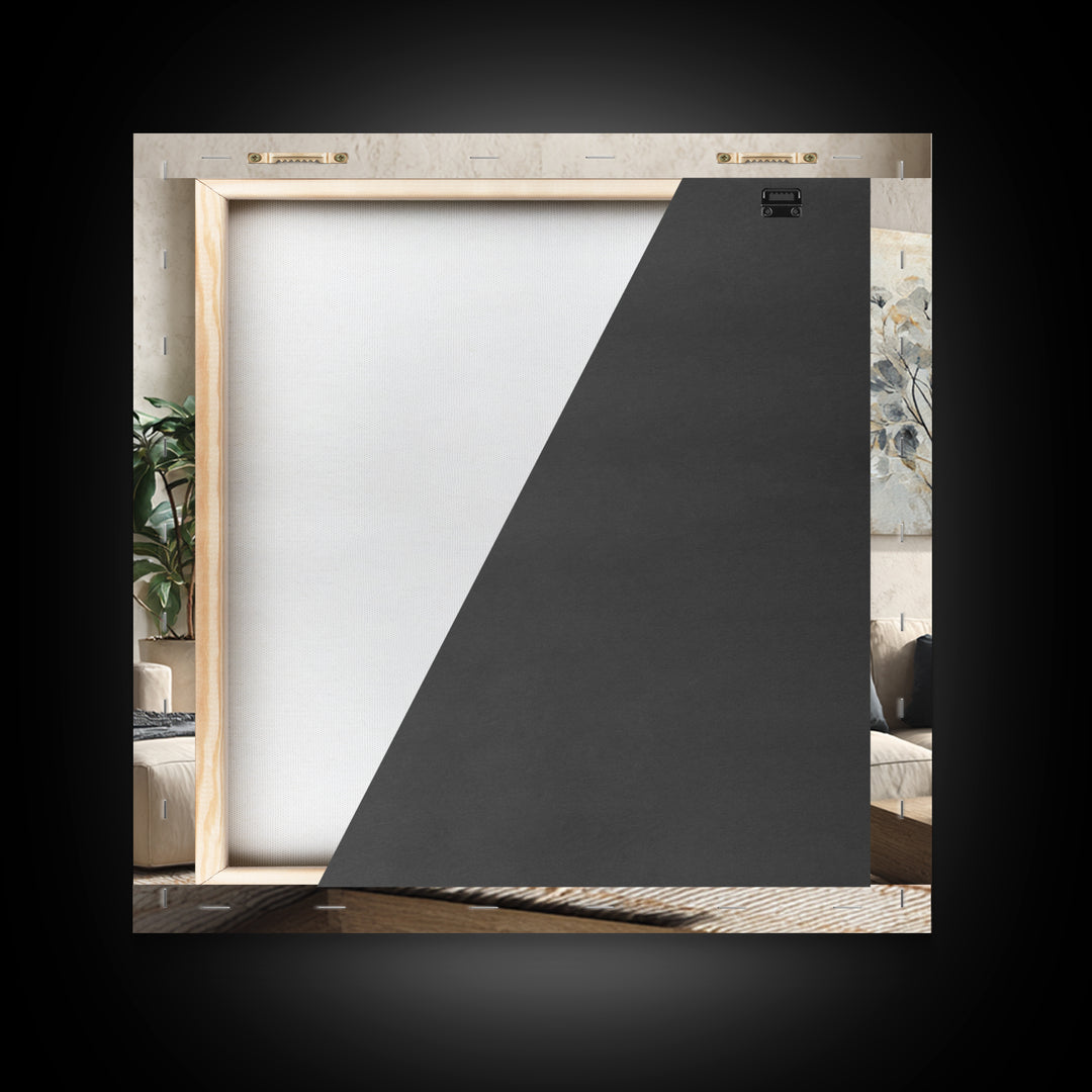 Large Modern Organic Shapes Framed Canvas Print, Above Sofa Art, Coastal Decor, Living Room Decor, Abstract Art, Statement, ASA-1x1-74