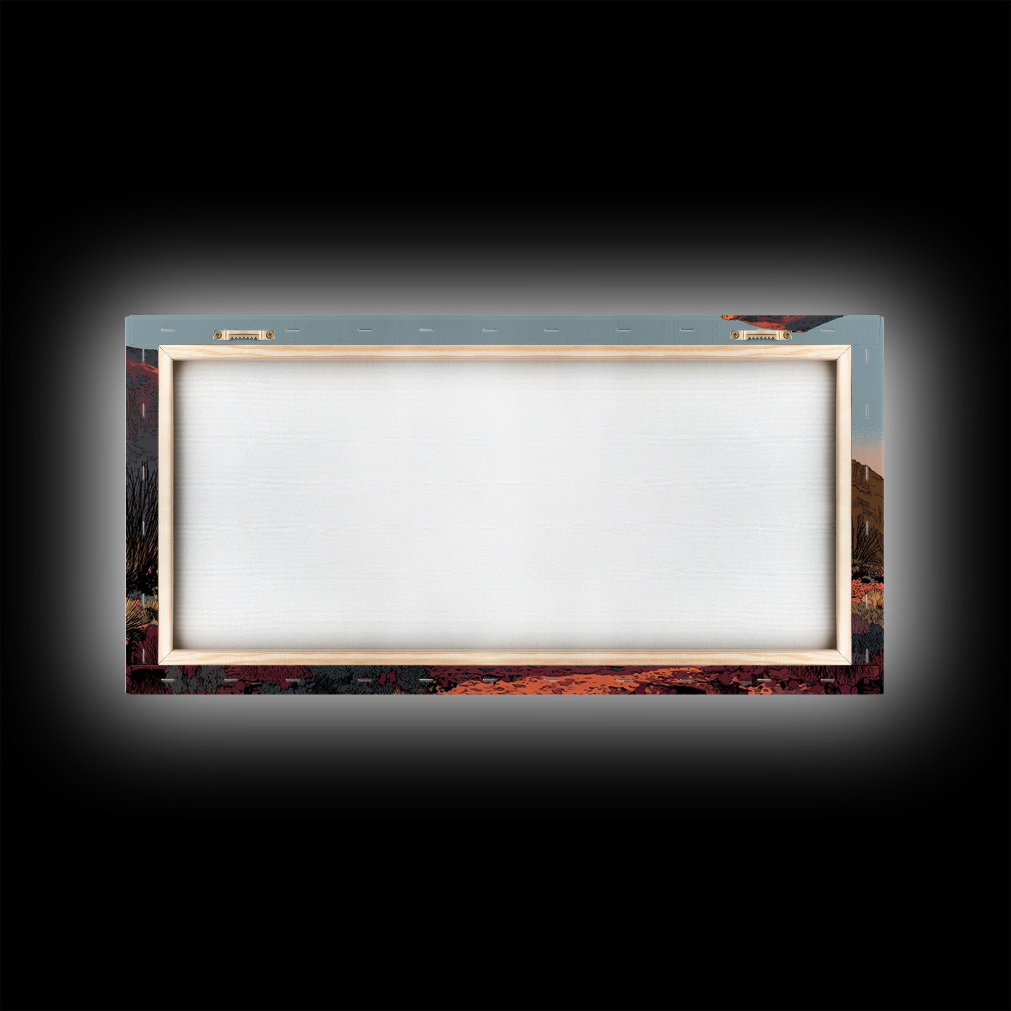 Desert Mesa Panorama Framed Canvas Print, Above Sofa Art, Modern Decor, Living Room Decor, Fine Art, Statement, Home Decor, ASA-2x1-16