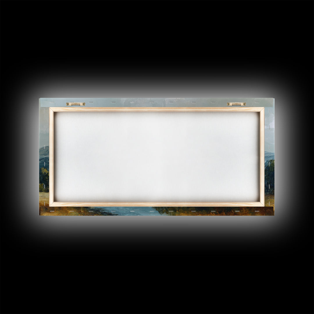 Gallery Style Landscape with Expansive Negative Space Canvas Print, Above Sofa Art, Room Decor, Living Room Decor, Statement, ASA-2x1-44