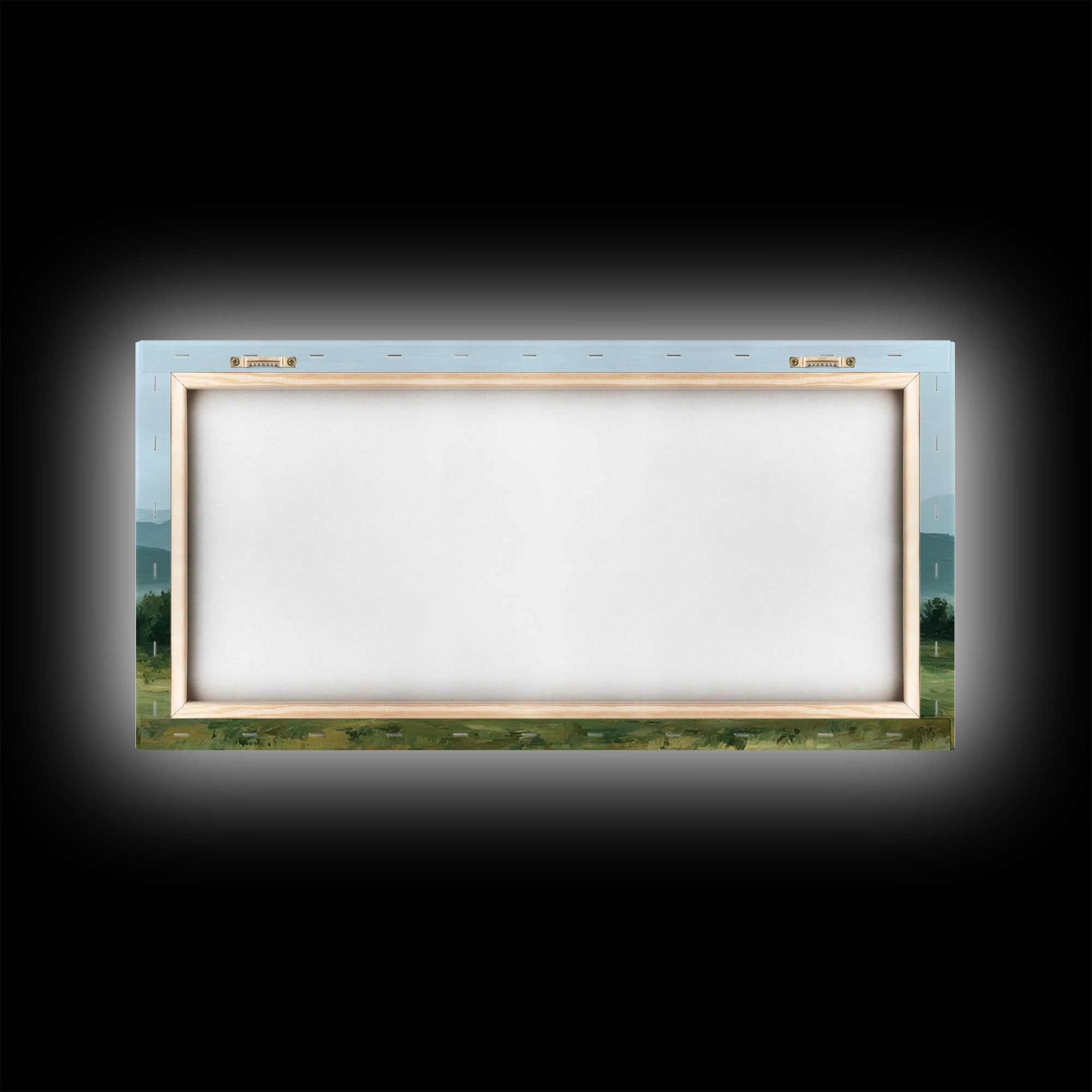 Wide Olive and Beige Meadow Panorama Canvas Print, Above Sofa Art, Art Print, Living Room Decor, Fine Art, Statement, ASA-2x1-78
