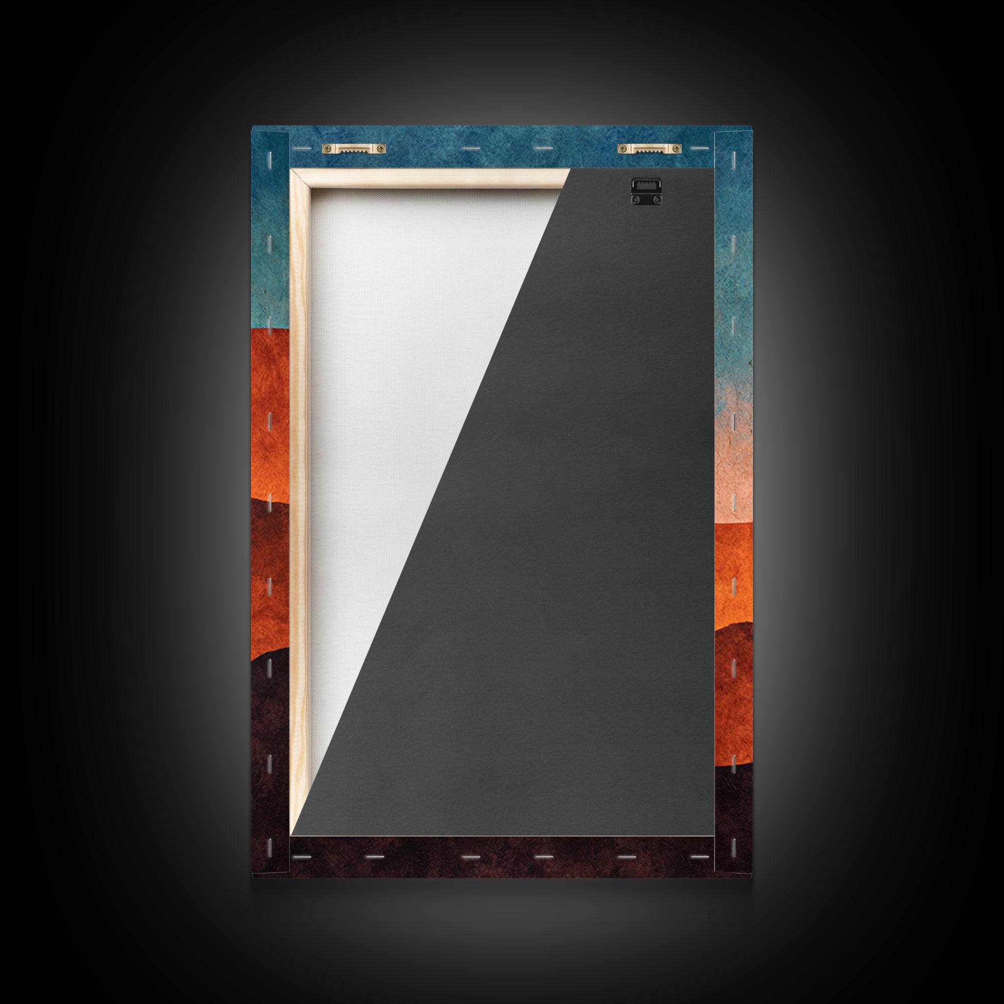 Desert Mesa Panorama Framed Canvas Print, Above Sofa Art, Minimalist Wall Art, Living Room Decor, Fine Art, Statement, ASA-2x3-100