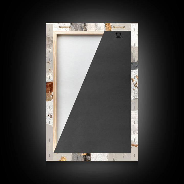 Luxury Monochrome Stone Composition Framed Canvas Print, Above Sofa Art, Canvas Print, Living Room Decor, Fine Art, Statement, ASA-2x3-3
