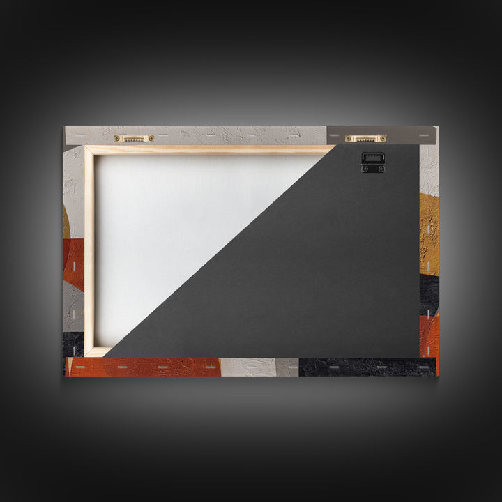 Bold Mid Century Geometric Forms Canvas Print, Above Sofa Art, Farmhouse Decor, Living Room Decor, Fine Art, Statement, ASA-3x2-32