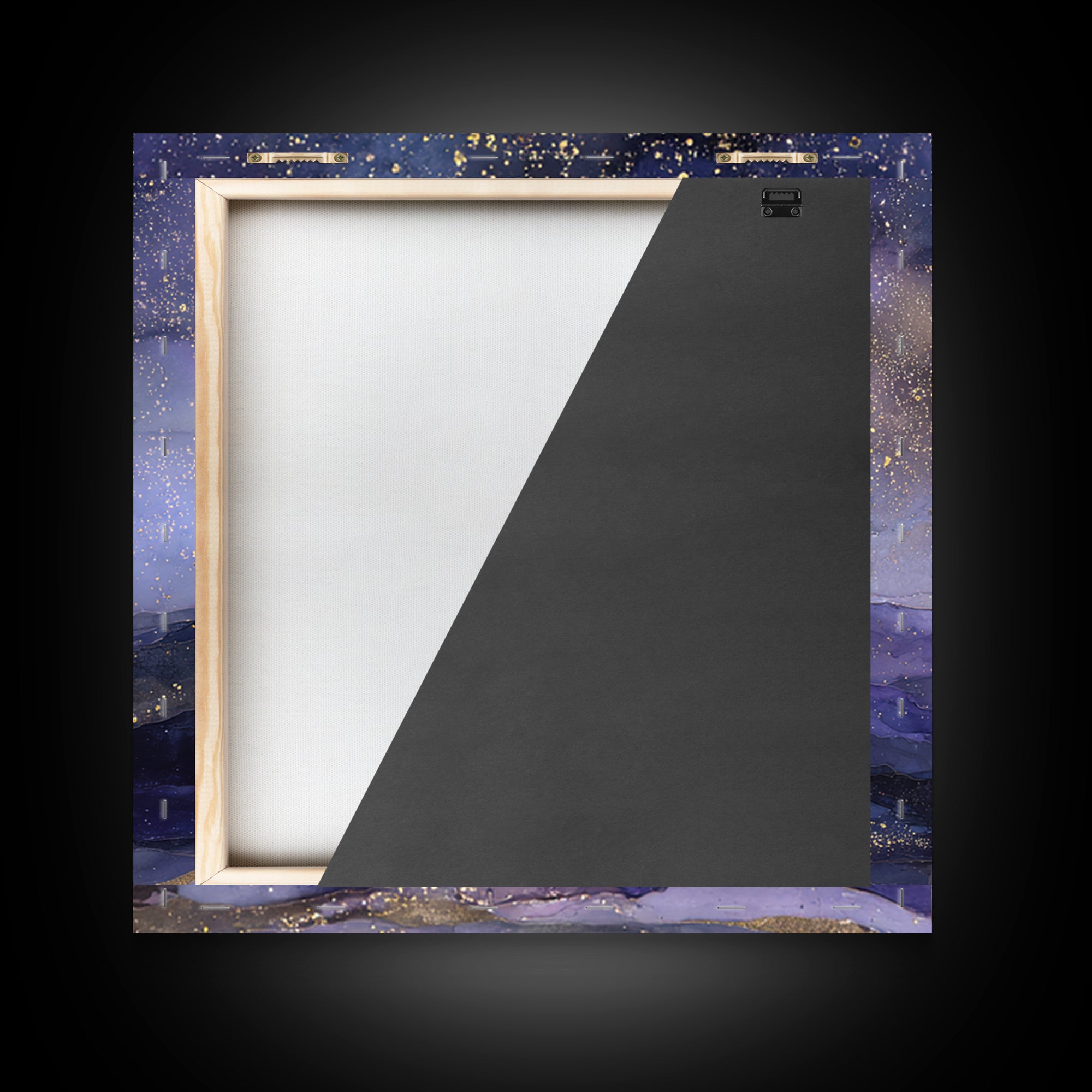 Ram Constellation Above Desert Cliffs at Night Framed Canvas Print, Astrology Art, Gallery Decor, Living Room Decor, Zodiac, AST-1x1-32