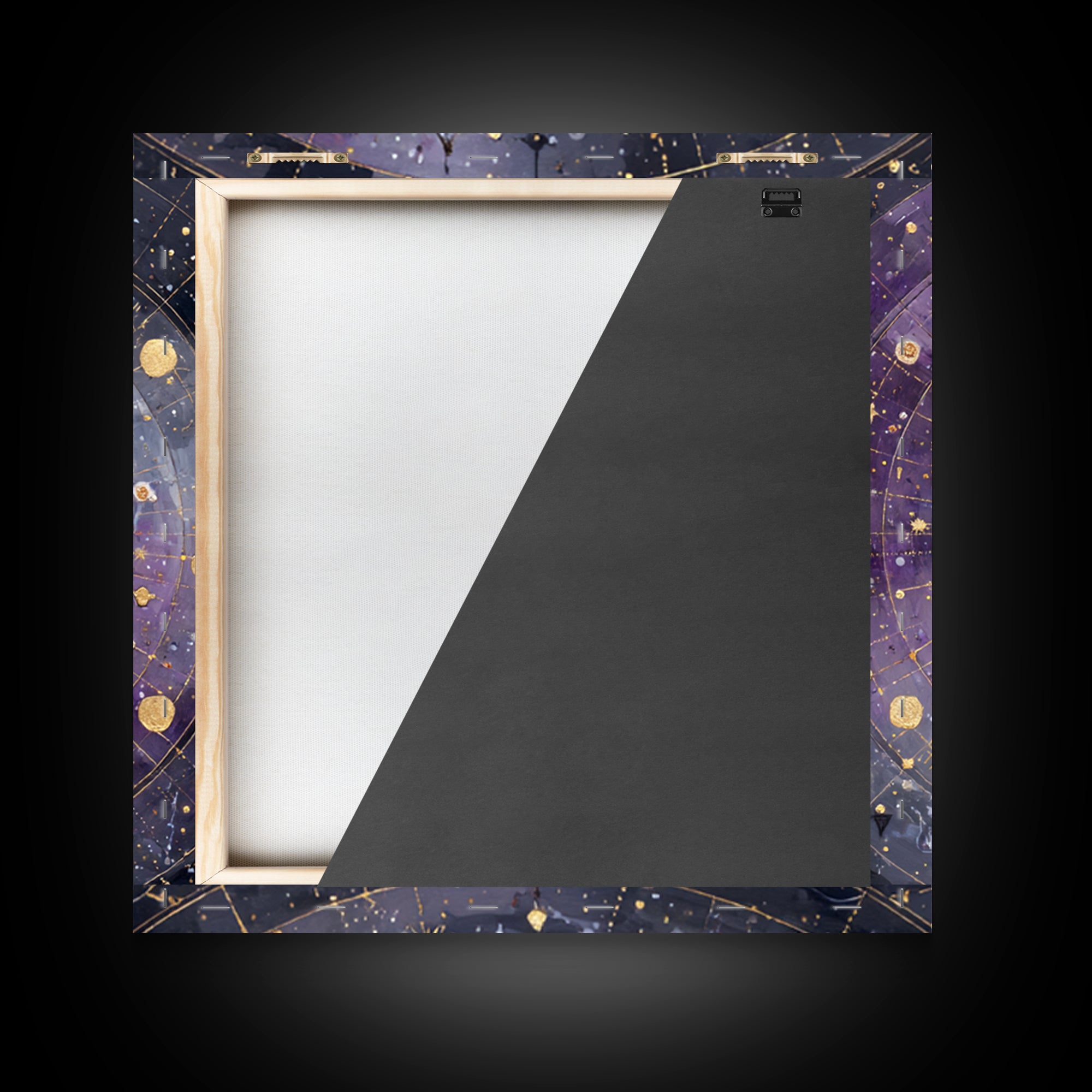 Scorpio Formed from Stars and Jeweled Shadows Canvas Print, Astrology Art, Statement Artwork, Living Room Decor, Oil Painting, AST-1x1-82