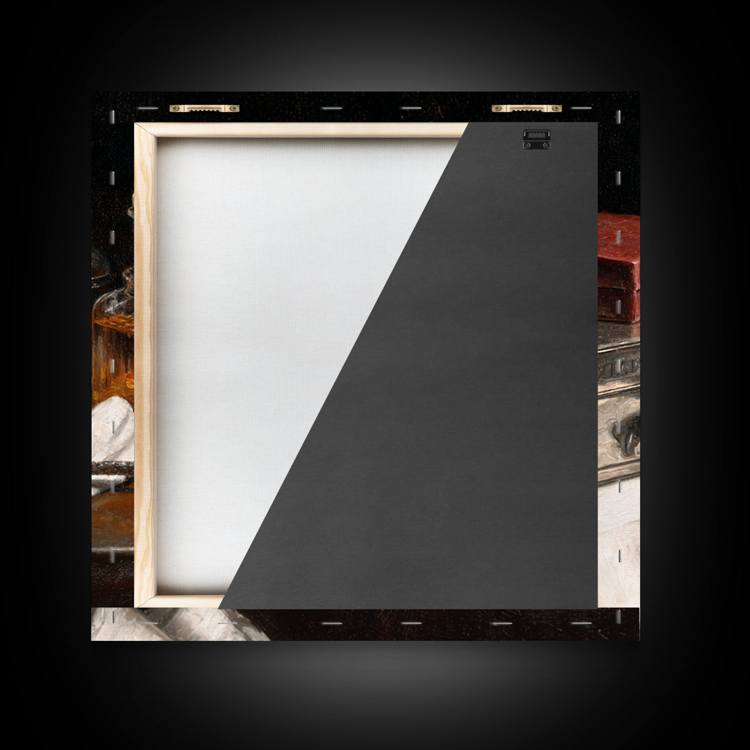 Black and White Portrait of a Sharply Framed Canvas Print, Barbershop Art, Downloadable Art, Barbershop Decor, Grooming, BAA-1x1-42