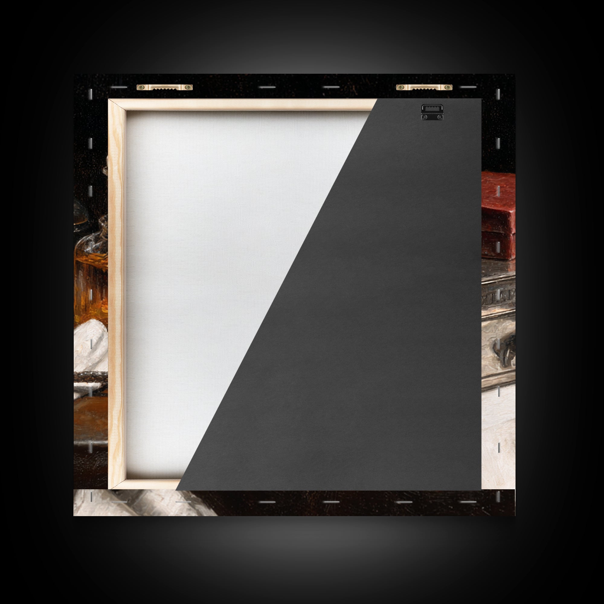 Black and White Portrait of a Sharply Framed Canvas Print, Barbershop Art, Downloadable Art, Barbershop Decor, Grooming, BAA-1x1-42