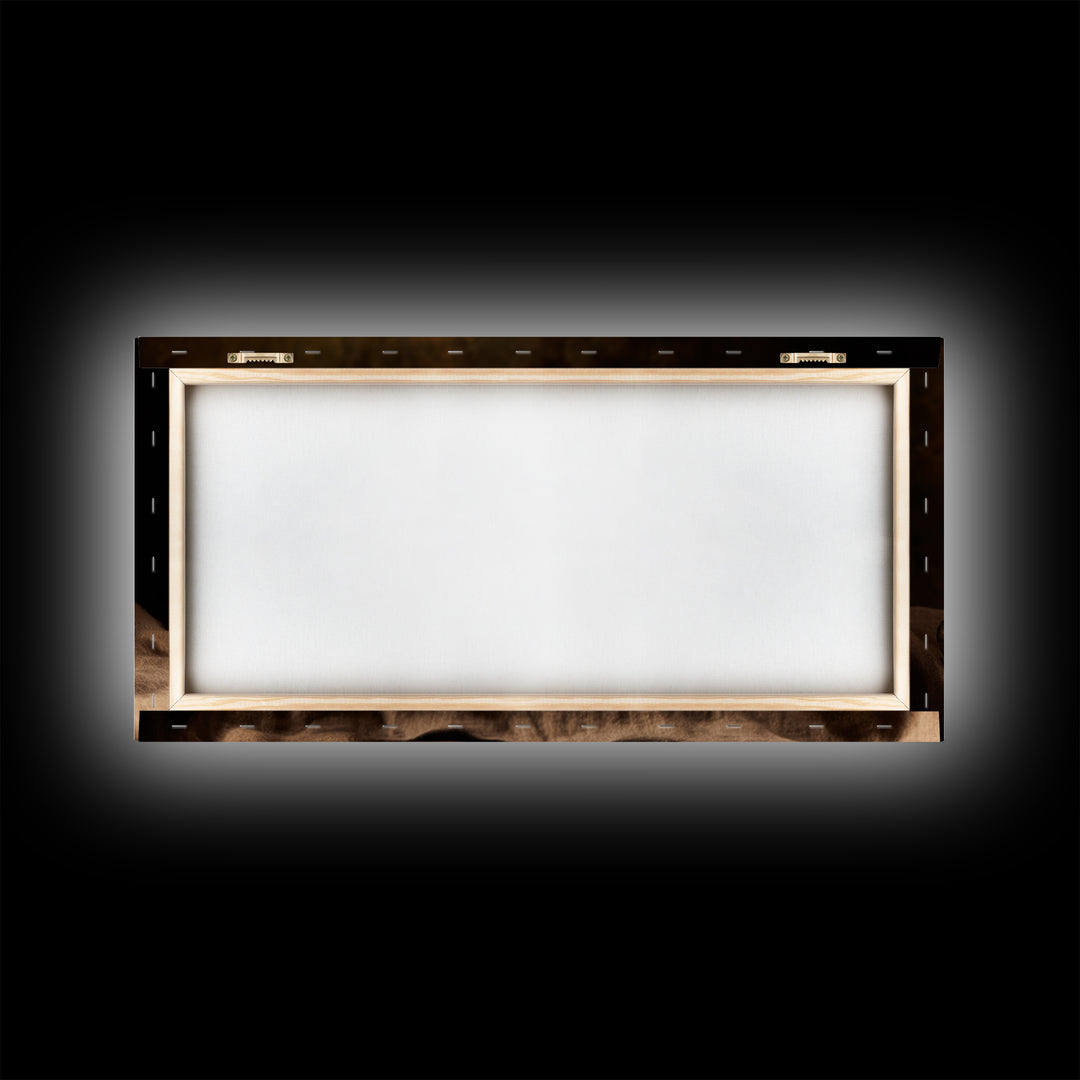 Classic Mustache Chart Illustrated Framed Canvas Print, Barbershop Art, Oil Painting, Barbershop Decor, Grooming, BAA-2x1-60