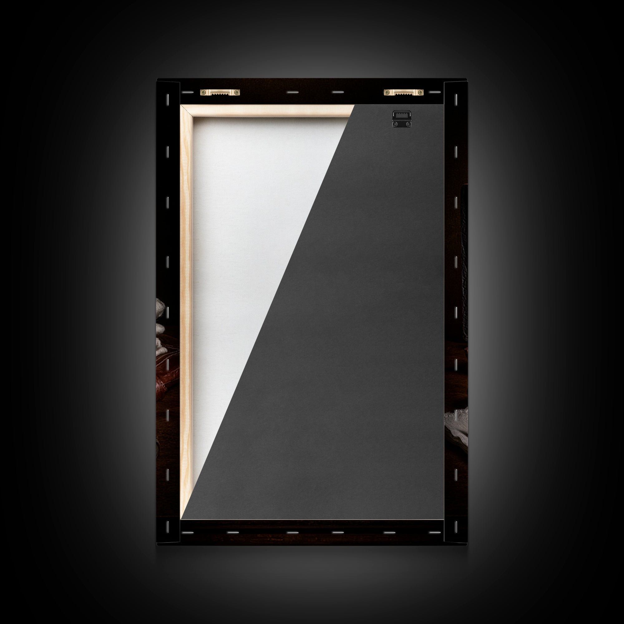 Black and White Portrait of a Sharply Framed Canvas Print, Barbershop Art, Home Decor, Barbershop Decor, Fine Art, Grooming, BAA-2x3-26