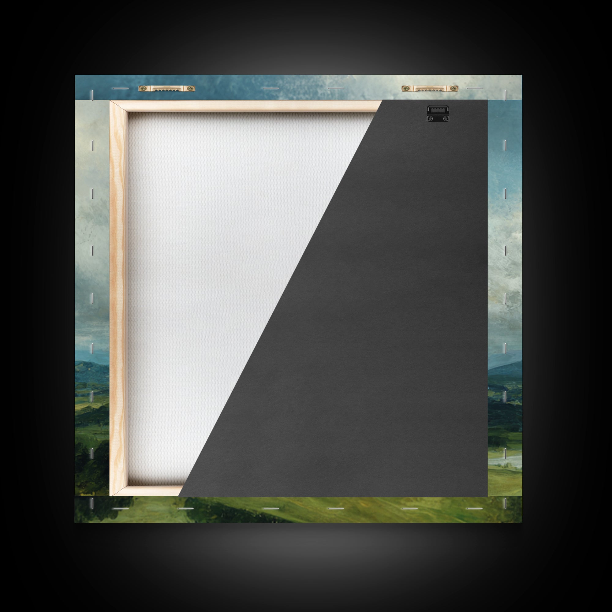Classic Landscape with Rolling Green Hills Canvas Print, Bed and Breakfast Art, Wall Decor, Living Room Decor, BAB-1x1-48
