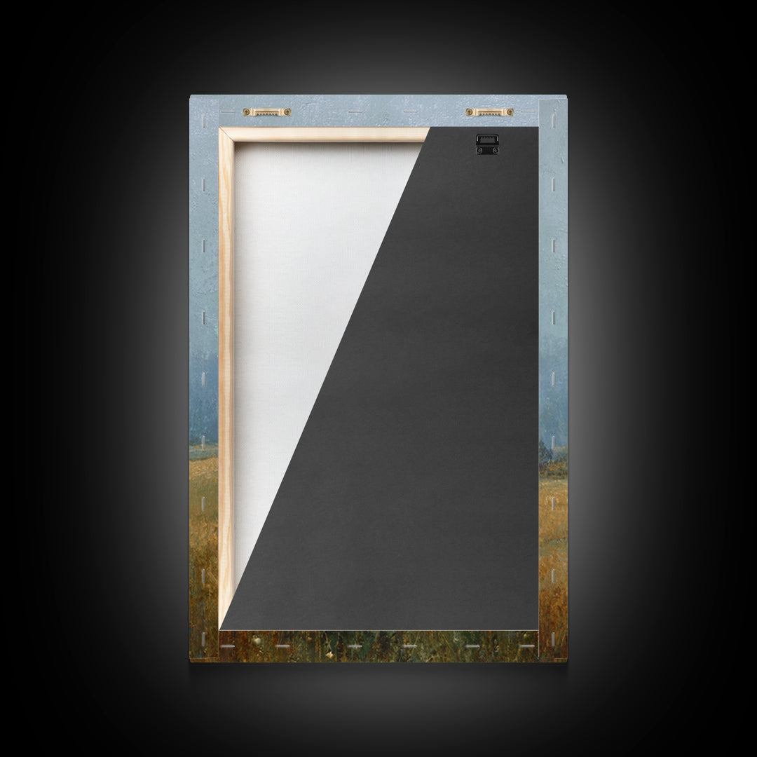 Old Farmhouse Landscape Canvas Print, Bed and Breakfast Art, Minimalist Decor, Living Room Decor, Oil Painting, BAB-2x3-15