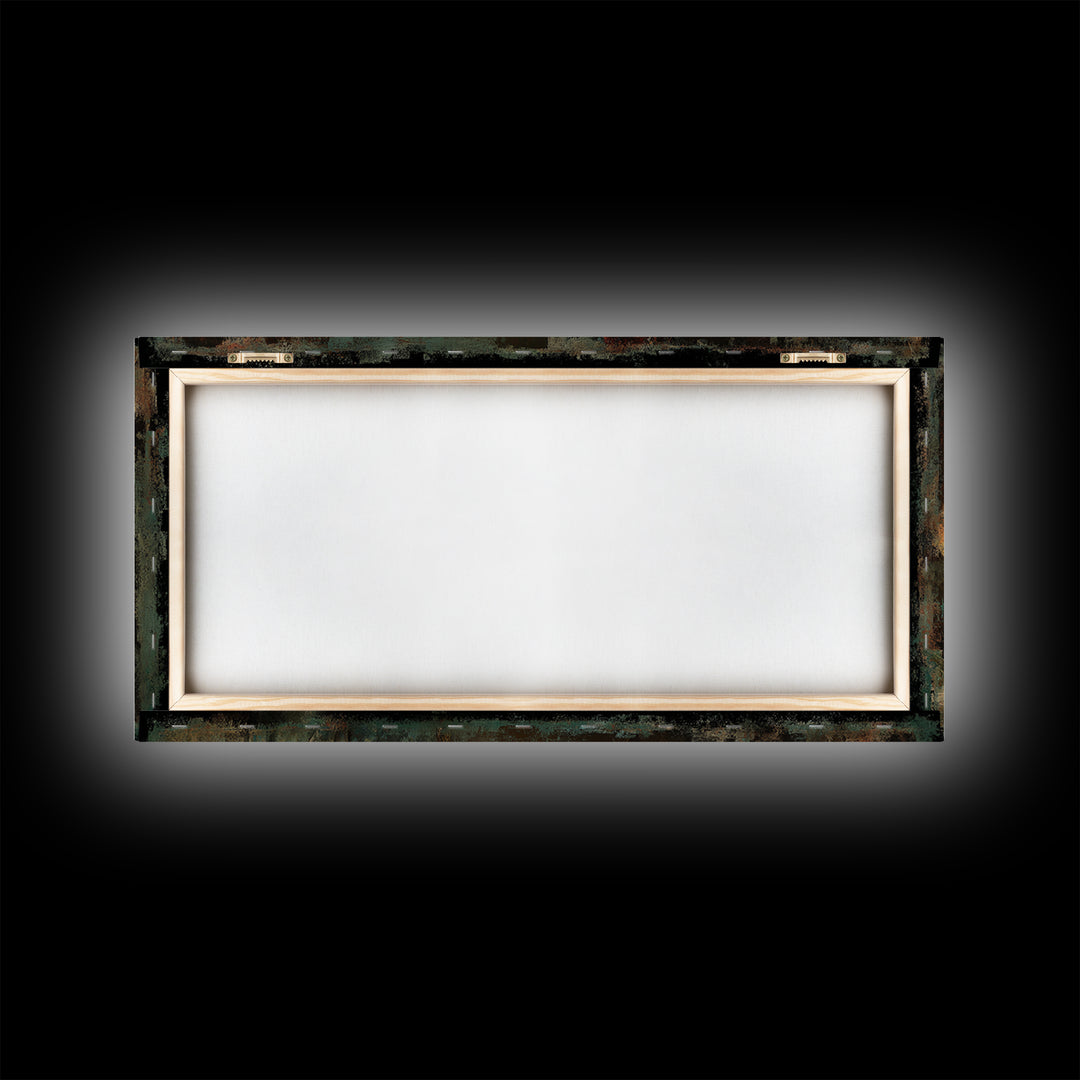 Classical Portrait with Lace Collar and Jewel Framed Canvas Print, Baroque Art, Oil Painting, Living Room Decor, Ornate, BAO-2x1-51