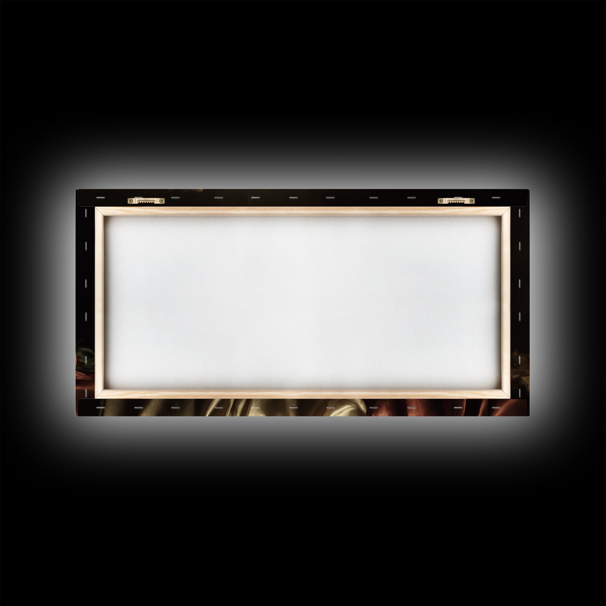 Black Background Tulips Framed Canvas Print, Baroque Art, Decor, Living Room Decor, Oil Painting, Ornate, Moody Wall Art, BAO-2x1-60