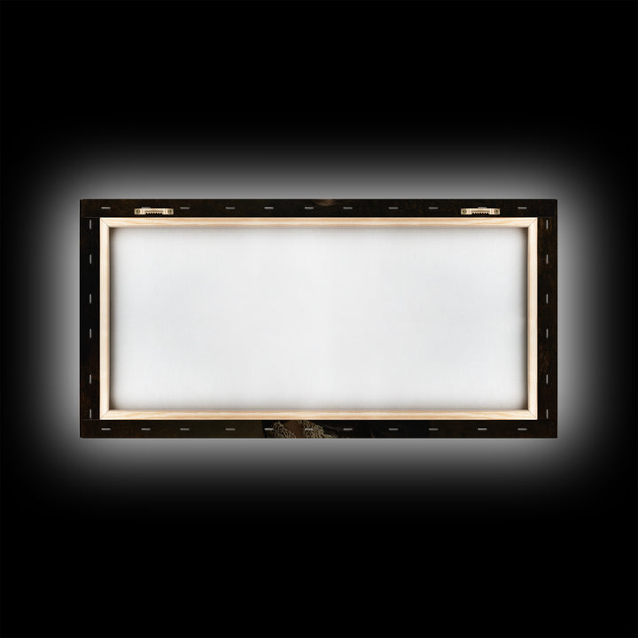 Classical Portrait with Lace Collar and Jewel Framed Canvas Print, Baroque Art, Oil Painting, Living Room Decor, Ornate, BAO-2x1-99