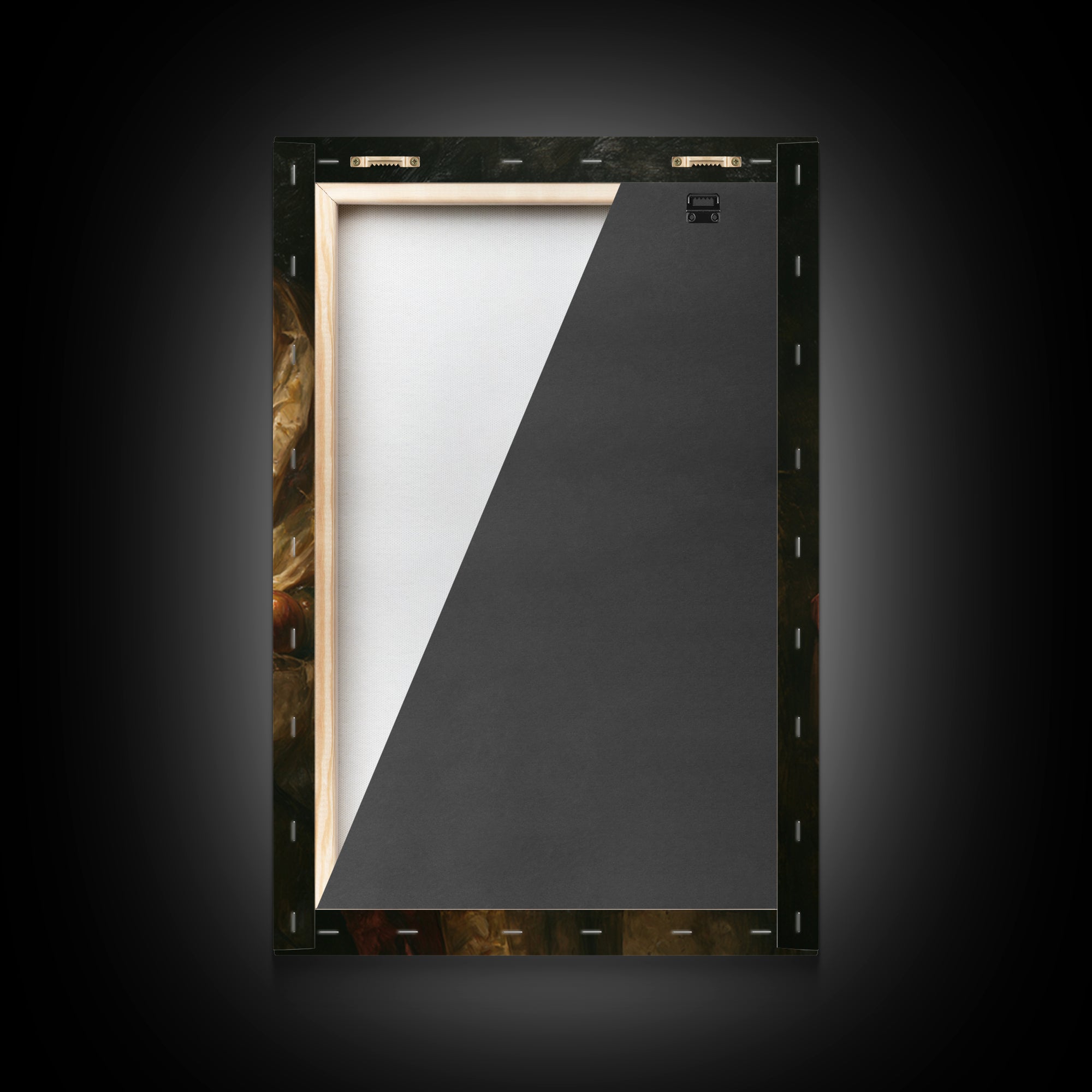 Dramatic Horse Portrait Framed Canvas Print, Baroque Art, Modern Wall Art, Living Room Decor, Fine Art, Ornate, Feminist Art, BAO-2x3-56