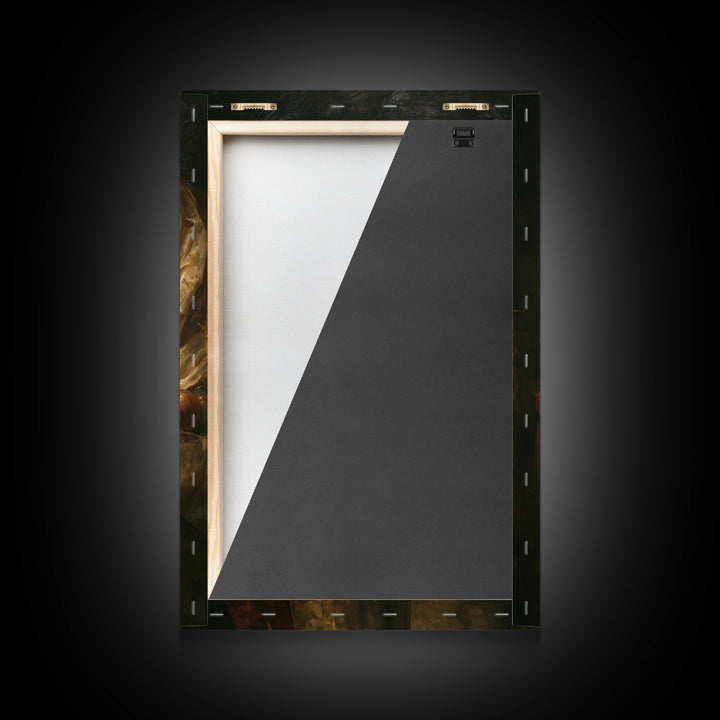 Dramatic Horse Portrait Framed Canvas Print, Baroque Art, Modern Wall Art, Living Room Decor, Fine Art, Ornate, Feminist Art, BAO-2x3-56
