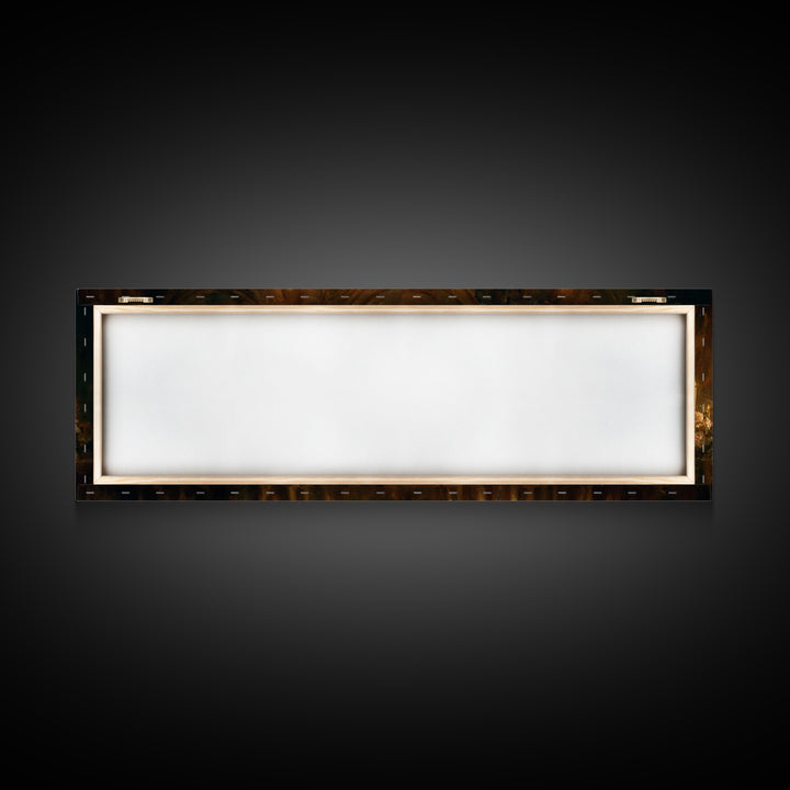 Velvet Drapery with Pearls Flowers and Candlelight Framed Canvas Print, Baroque Art, Wall Art, Living Room Decor, Ornate, BAO-3x1-67